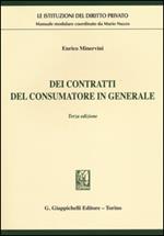 Dei contratti del consumatore in generale