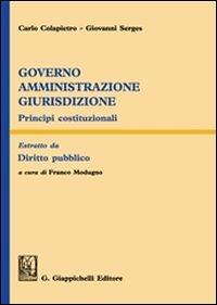 Diritto pubblico. Estratto - Carlo Colapietro,Giovanni Serges - copertina