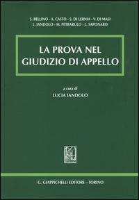 La prova nel giudizio di appello - copertina