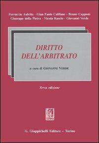Diritto dell'arbitrato - copertina