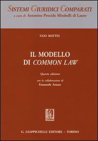 Il modello di Common Law - Ugo Mattei - copertina