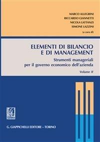 Gli elementi di bilancio e di management - copertina