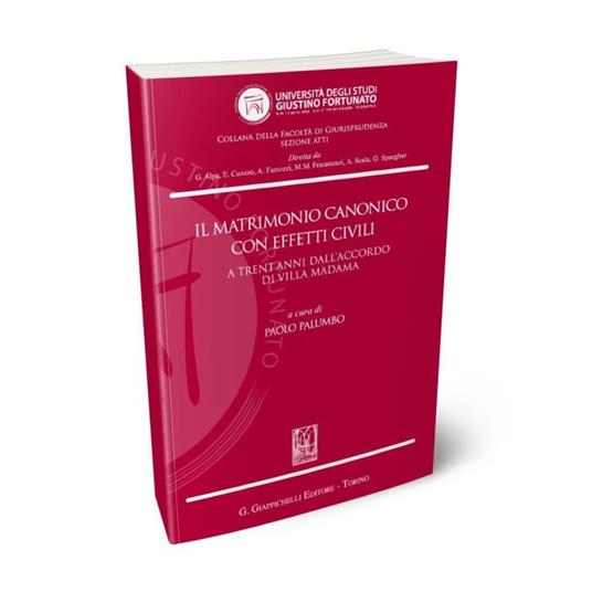 Il matrimonio canonico con effetti civili a trent'anni dall'accordo di Villa Madama - Paolo Palumbo - copertina
