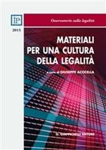 Materiali per una cultura della legalità 2015