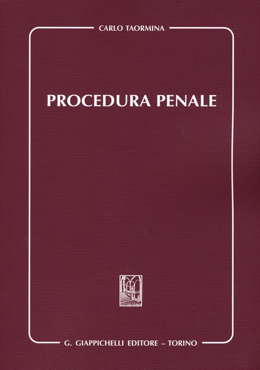 Procedura penale - Carlo Taormina - copertina