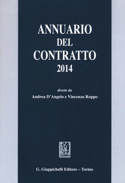 Annuario del contratto 2014 - copertina