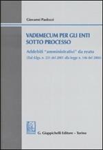 Vademecum per gli enti sotto processo. Addebiti «amministrativi» da da reato. Con CD-ROM