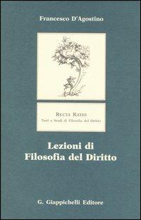 Lezioni di filosofia del diritto - Francesco D'Agostino - copertina