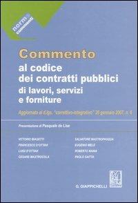 Commento al codice dei contratti pubblici di lavori, servizi e forniture - copertina