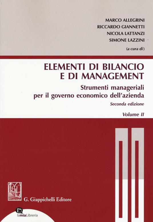 Gli elementi di bilancio e di management. Con Contenuto digitale per download e accesso online - copertina