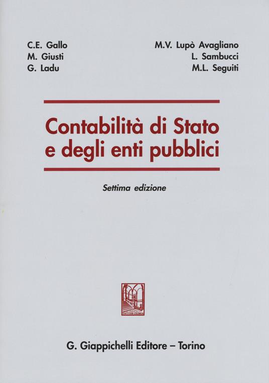 Contabilità di Stato e degli enti pubblici - copertina