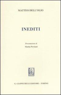 Inediti - Matteo Dell'Olio - copertina