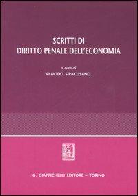 Scritti di diritto penale dell'economia - copertina