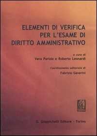 Elementi di verifica per l'esame di diritto amministrativo