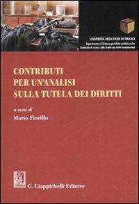 Contributi per un'analisi sulla tutela dei diritti - copertina