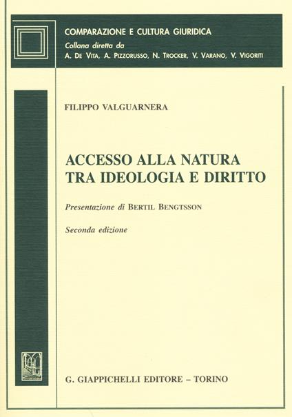 Accesso alla natura tra ideologia e diritto - Filippo Valguarnera - copertina