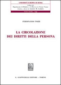 La circolazione dei diritti della persona - Ferdinando Tozzi - copertina
