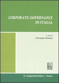 Corporate governance in Italia - copertina