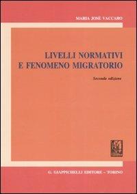 Livelli normativi fenomeno migratorio - M. José Vaccaro - copertina