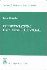 Rendicontazione e responsabilità sociale - Paola Orlandini - copertina