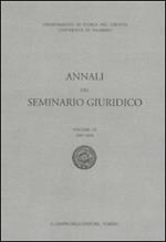 Annali del seminario giuridico (2007-2008). Vol. 52