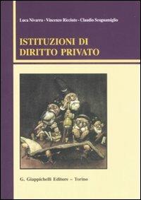 Istituzioni di diritto privato - Luca Nivarra,Vincenzo Ricciuto,Claudio Scognamiglio - copertina
