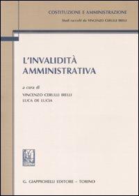 L'invalidità amministrativa - copertina