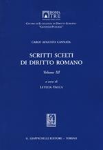 Scritti scelti di diritto romano. Vol. 3