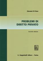 Problemi di diritto privato