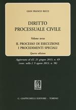 Diritto processuale civile. Vol. 3: processo di esecuzione. I procedimenti speciali, Il.