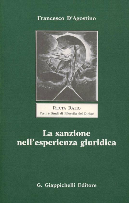La sanzione nell'esperienza giuridica - Francesco D'Agostino - copertina