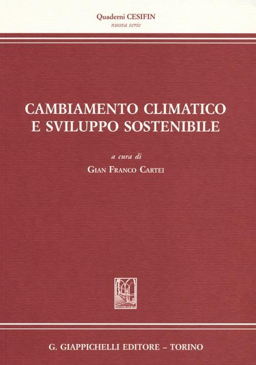 Cambiamento climatico e sviluppo sostenibile - copertina