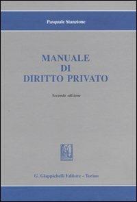 Manuale di diritto privato - Pasquale Stanzione - copertina