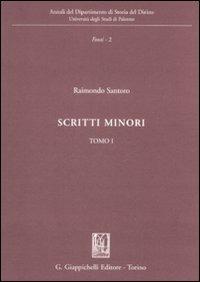 Scritti minori - Raimondo Santoro - copertina