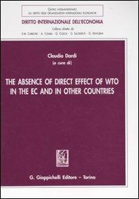 The absence of direct effect of WTO in the EC and in other countries - copertina