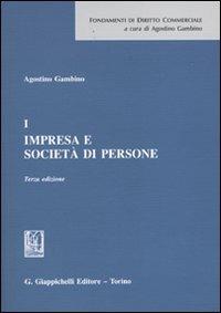 Impresa e società di persone. Vol. 1 - Agostino Gambino - copertina