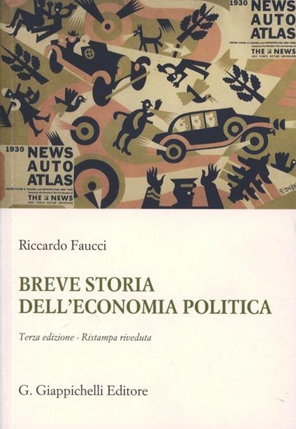 Breve storia dell'economia politica - Riccardo Faucci - copertina