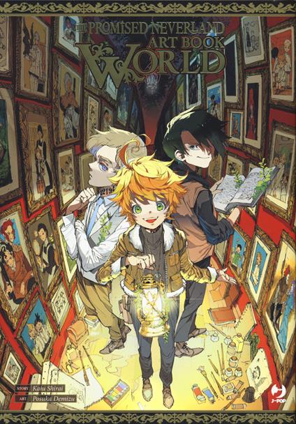 The promised neverland world artbook - Kaiu Shirai,Posuka Demizu - copertina