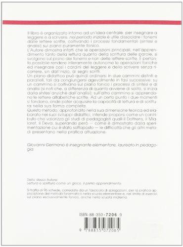 L'apprendimento della lettura e della scrittura secondo un metodo fonematico - Giovanni Germano - 2