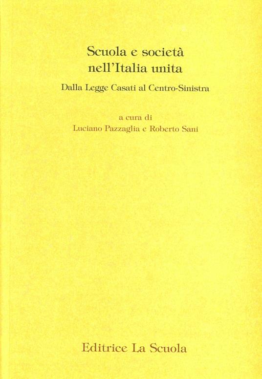 Scuola e società nell'Italia unita - copertina