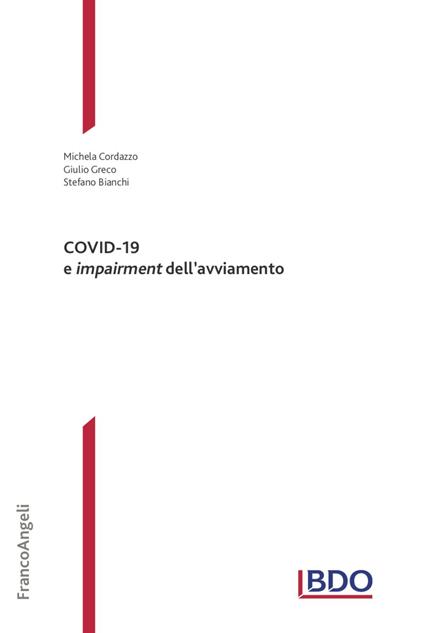 COVID-19 e impairment dell'avviamento - Michela Cordazzo,Giulio Greco,Stefano Bianchi - copertina