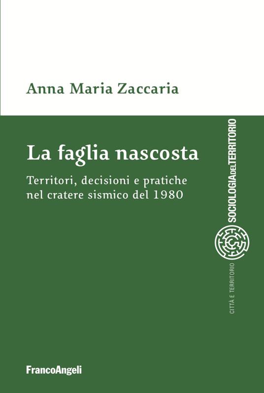 La faglia nascosta. Territori, decisioni e pratiche nel cratere sismico del 1980 - Anna Maria Zaccaria - copertina