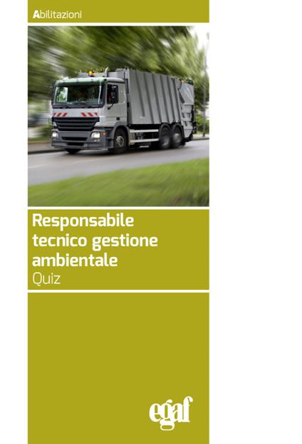 Responsabile tecnico gestione ambientale. Quiz - copertina