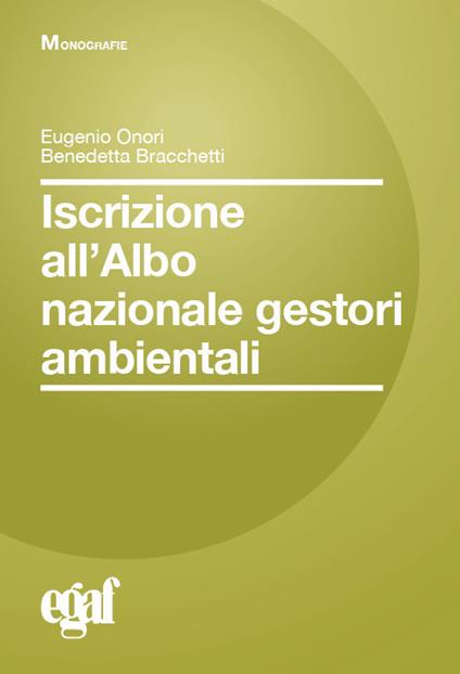 Iscrizione all'albo nazionale gestori ambientali - Benedetta Bracchetti - copertina