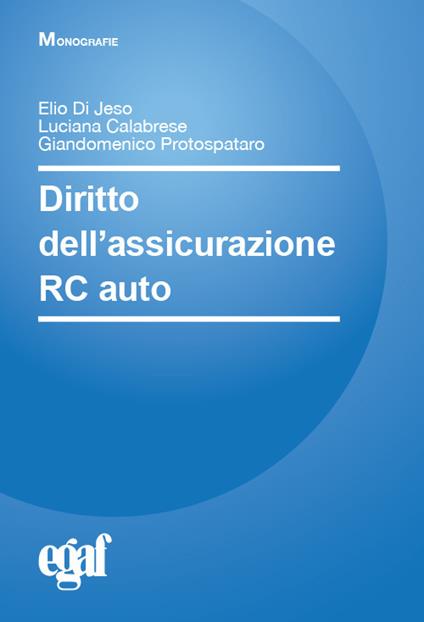 Diritto dell’assicurazione RC auto - copertina