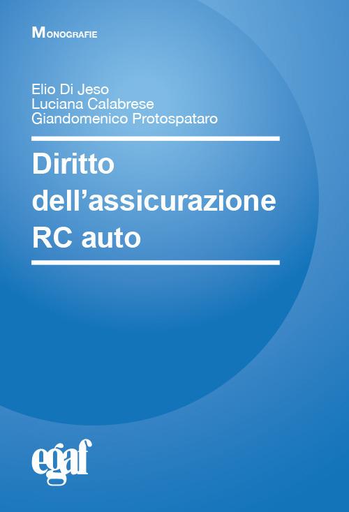Diritto dell’assicurazione RC auto - copertina