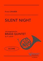 Silent Night. Brass Quintet. Quintetto di ottoni. Partitura
