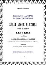Le acque marziali di Giovanni Bertone. Riproduzione anastatica