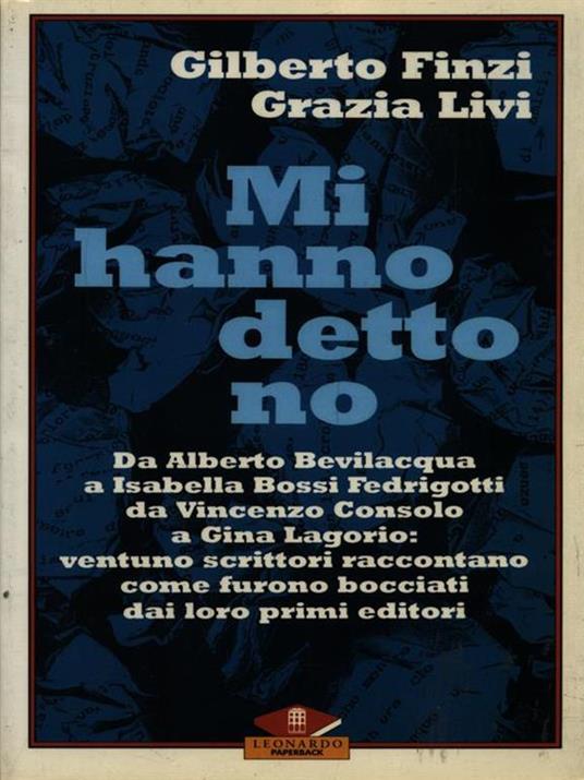 Mi hanno detto no - Finzi,Livi - copertina