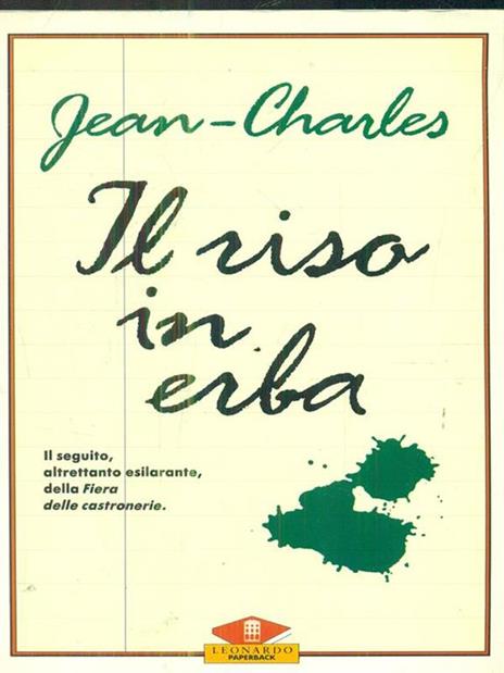 Il riso in erba - Jehanne Jean-Charles - copertina